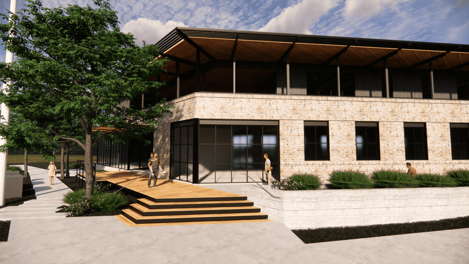 Mixed Use Development in New Braunfels   |   Rendering courtesy of TADA